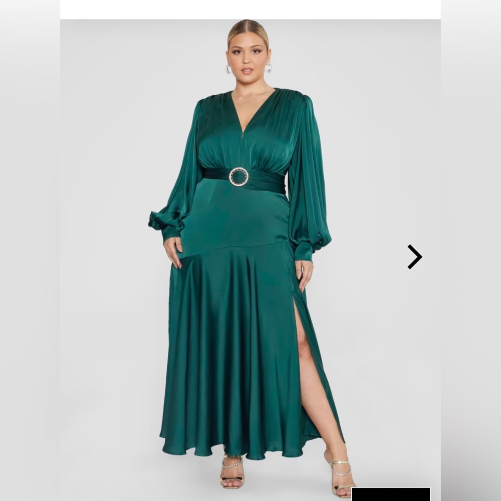 Lynessa Belted Satin Maxi Dress